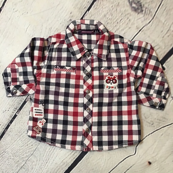 Sergent Major baby boy shirt & jeans set 6m (68cm) - Picture 3 of 16